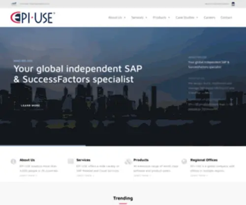 Epiuse.com.au(The global SAP services and SAP products company) Screenshot