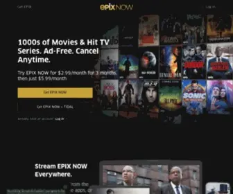 Epixnow.com(Epix now) Screenshot