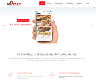 Epizzashop.de(Epizza ist ihr kompetenter partner für eine eigene bestell) Screenshot