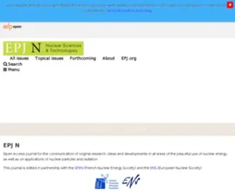 EPJ-N.org(EPJ N) Screenshot