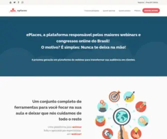 Eplaces.com.br(EPlaces Plataforma Webinar e Congresso Online) Screenshot
