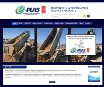 Eplas.com.au(Engineering and High Performance Plastic) Screenshot