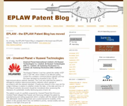 Eplawpatentblog.com(EPLAW Patent Blog) Screenshot