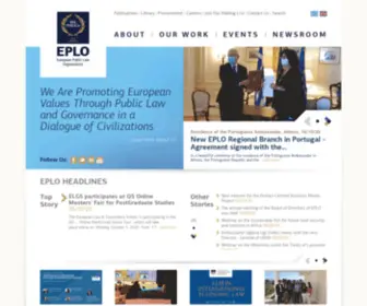 Eplo.int(EUROPEAN PUBLIC LAW ORGANIZATION) Screenshot