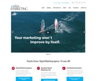 Eplusm.com(Results driven Digital Marketing agency based in St. Louis MO. This firm) Screenshot