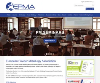 Epma.com(European Powder Metallurgy Association (EPMA)) Screenshot