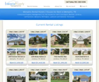 Epmleasing.com(Memphis Rental Homes) Screenshot