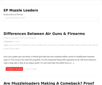 Epmuzzleloaders.com(Eastern Platte Muzzleloaders) Screenshot