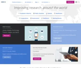 Epnet.com(EBSCOhost Online Research Databases) Screenshot