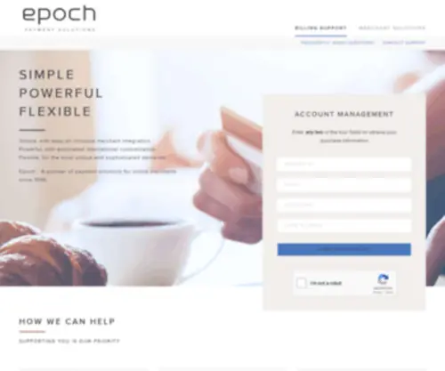 Epoch.com(Accept Payments Online Worldwide) Screenshot