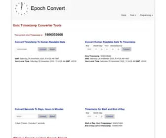 Epochconvert.com(Epoch Convert) Screenshot