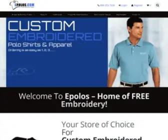 Epolos.com(Embroidered Polo Shirts) Screenshot