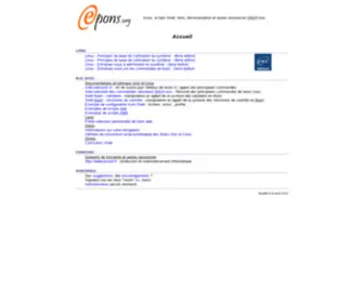 Epons.org(Livres) Screenshot