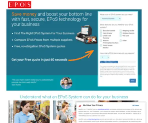 Epos.uk(EPoS System Price Comparison Service) Screenshot