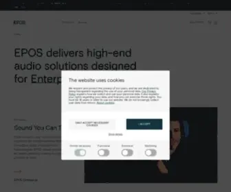Eposaudio.com(EPOS delivers high) Screenshot