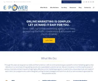 Epower.com(Online Marketing Agency) Screenshot