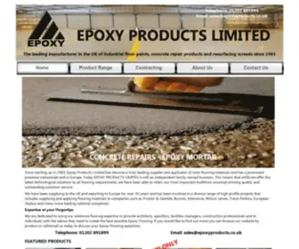 Epoxyproducts.co.uk(Epoxy construction products) Screenshot