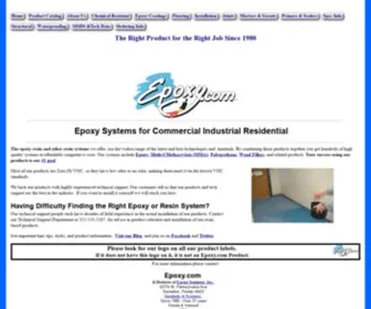 Epoxysystems.com(Epoxy.com Chemical Resistant Floors Coatings Bonding Resins Repairs) Screenshot