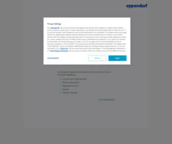 Eppendorf.com(Eppendorf SE) Screenshot