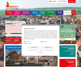 Eppingen.de(Willkommen in Eppingen der Fachwerkstadt mit Pfiff) Screenshot