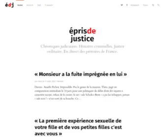 Epris-DE-Justice.info(Épris) Screenshot