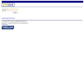 Eprlive.com(The page must be viewed over a secure channel) Screenshot