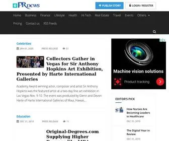 Eprnews.com(Press Release and Newsroom Media Outlet and Distribution Service) Screenshot