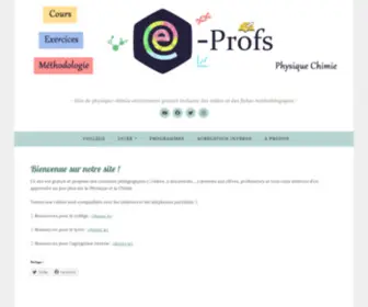 Eprofs.fr(Site de physique) Screenshot