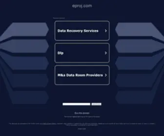 Eproj.com(eproj) Screenshot