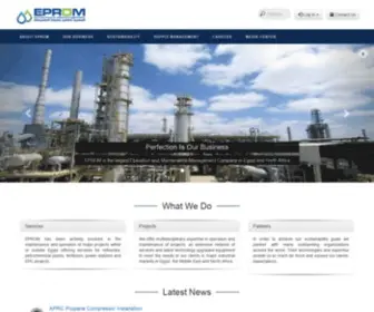 Eprom.com.eg(Egyptian Projects Operation and Maintenance (EPROM)) Screenshot