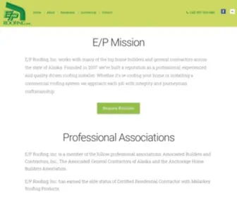 Eproofing.com(E/P Roofing) Screenshot