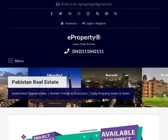 Eproperty.pk(DHA Lahore Multan Gujranwala Peshawar Bahawalpur Quetta Gwadar) Screenshot
