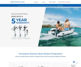 Epropulsion.com(Electric outboard motor) Screenshot