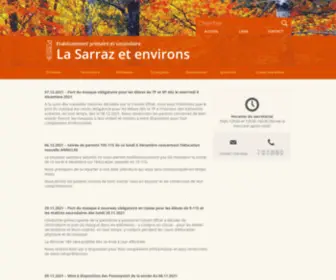 EPS-Lasarraz.ch(Etablissement primaire et secondaire La Sarraz et environs) Screenshot