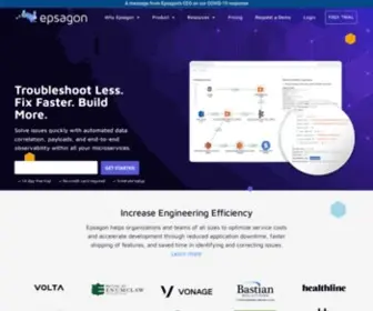 Epsagon.com(Application Monitoring Built for Serverless and Containers) Screenshot