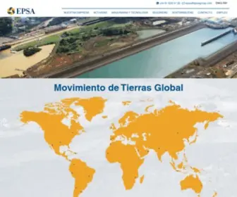 Epsagroup.com(Movimiento de tierras global) Screenshot