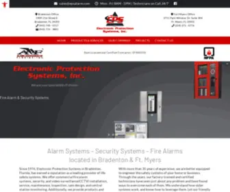 Epsalarm.com(Alarm Systems Security Systems Fire Alarms) Screenshot