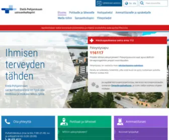 EPSHP.fi(Seinäjoen keskussairaala palvelee erikoissairaanhoitoa tarvitsevia potilaita Etelä) Screenshot