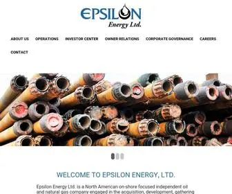 Epsilonenergyltd.com(Epsilon Energy) Screenshot