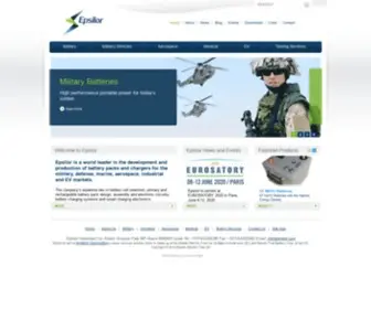 Epsilor.com(Defense & Military Batteries) Screenshot