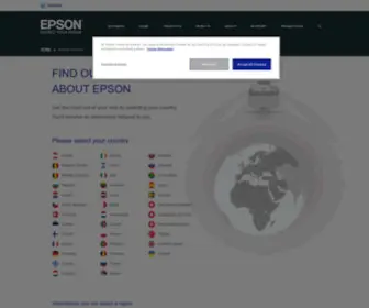 Epson-Europe.com(Country Selector) Screenshot