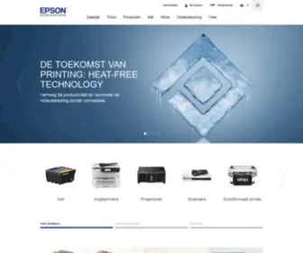 Epson.be(Epson België) Screenshot