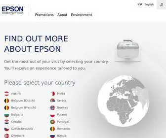 Epson.eu(Country Selector) Screenshot
