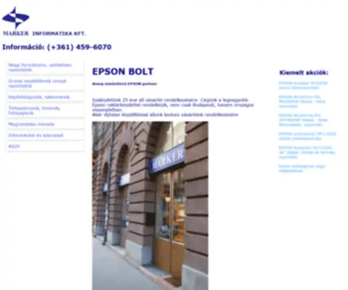 Epsonbolt.hu(Epsonbolt) Screenshot