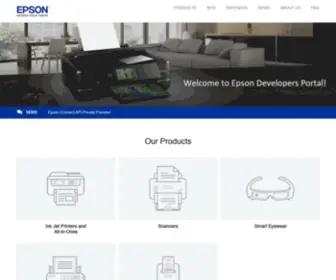 Epsondevelopers.com(Epson Developers) Screenshot