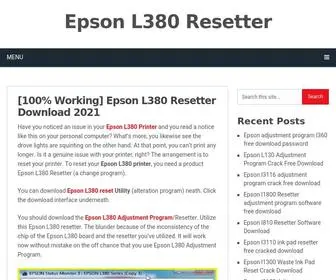 Epsonl380Resetter.com(100% Working) Screenshot