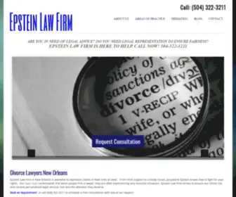 Epsteinattorney.com(Epstein Law Firm) Screenshot