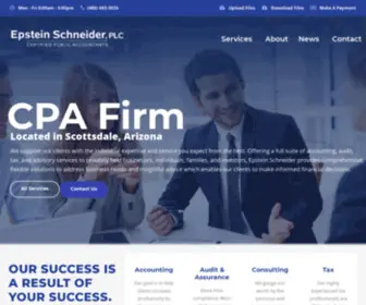 Epsteinschneider.com(Certified Public Accountants Scottsdale) Screenshot