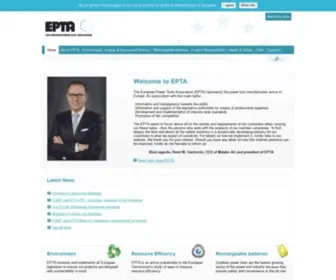 Epta.eu(European Power Tool Association) Screenshot