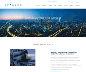 Eptalex.com(International law firm) Screenshot